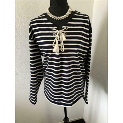 Set blauw gesteepte trui nieuw maat xl