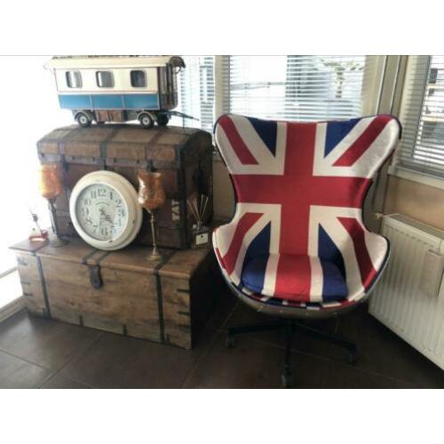 The Egg chair fauteuil Engelse vlag stoel burostoel NIEUW!!!