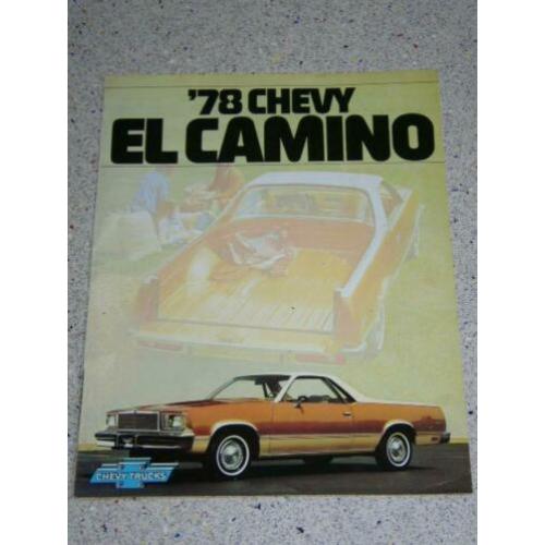 USA brochure Chevrolet Chevy El Camino 1978