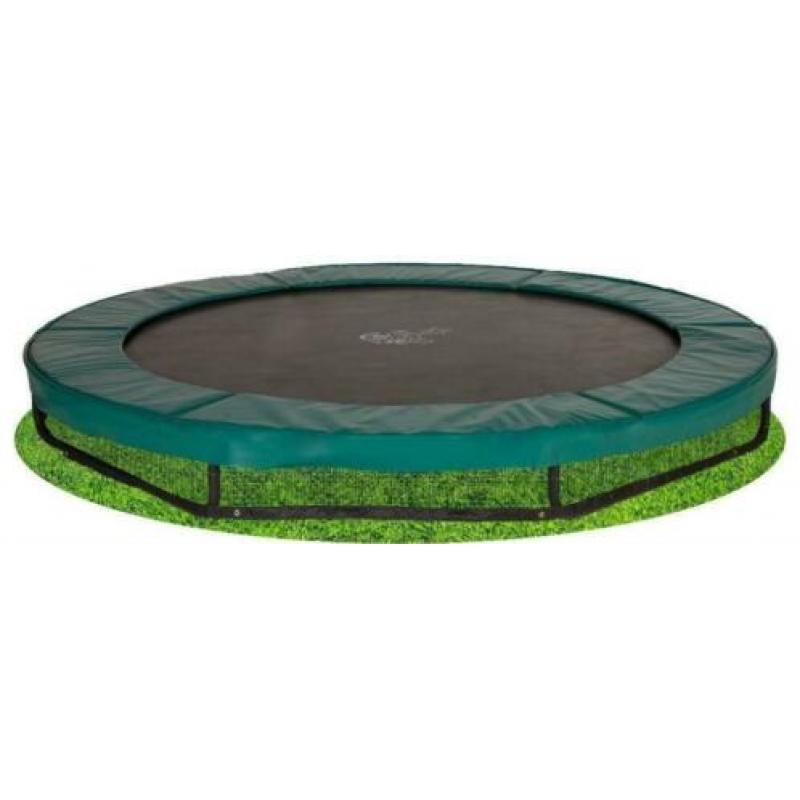 Ingraaf Trampoline Magic Circle Pro 427 groen inground 450