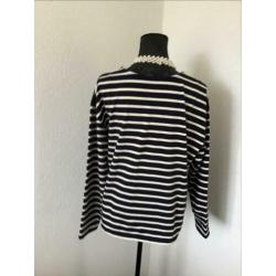 Set blauw gesteepte trui nieuw maat xl