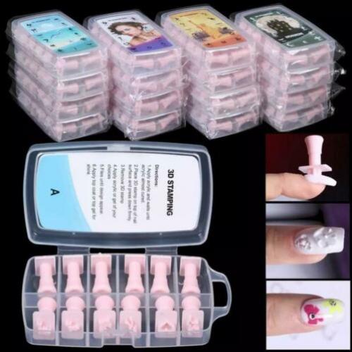 72. Nail Art Set 192stks Prof. 3d stempel Gel nagel