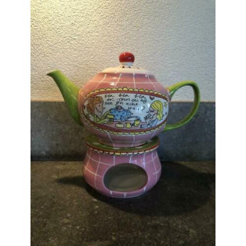 Blond Amsterdam theepot en voorraadpotten
