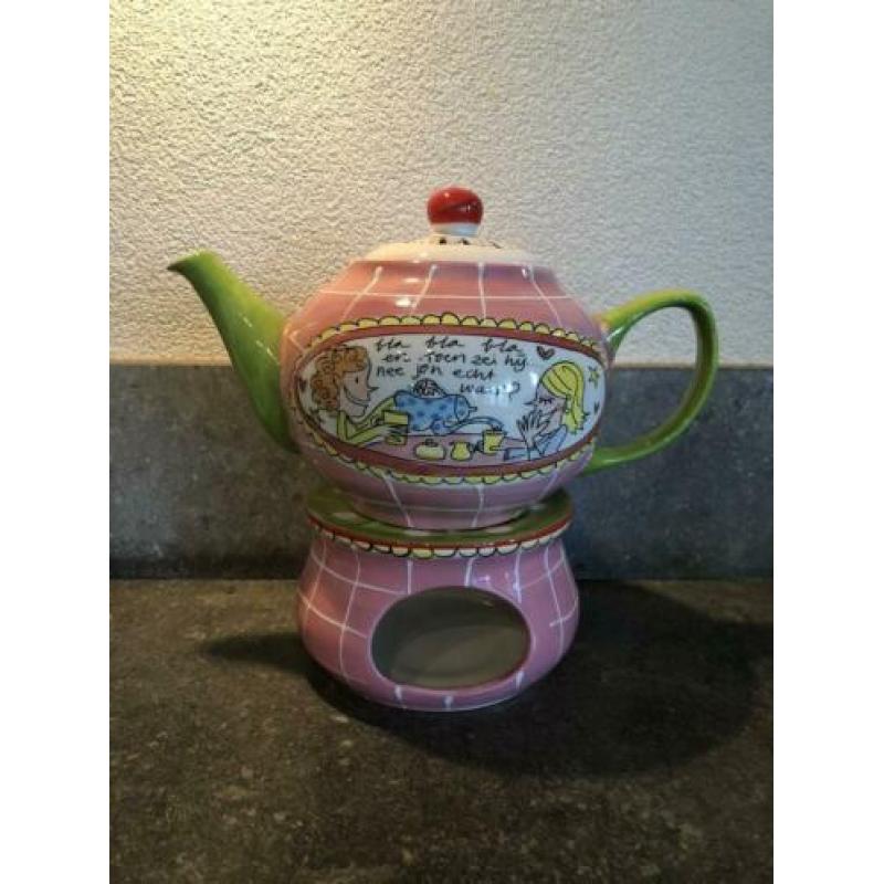 Blond Amsterdam theepot en voorraadpotten