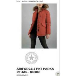 Winterjas airforce weinig gedragen maat l