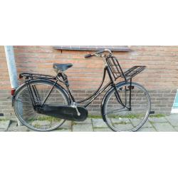 Prima transport Gazelle Oma fiets met rekje
