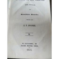 Oud boekje Novell De Dochter van eene Schrijfster 1847