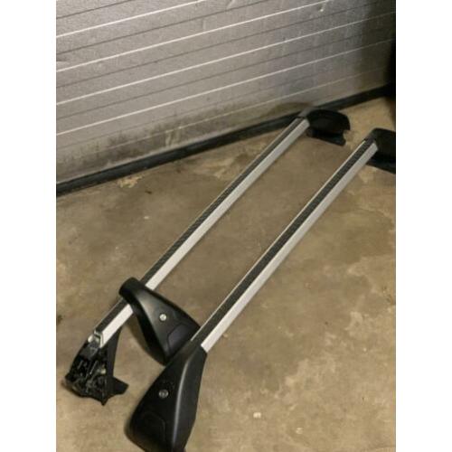 Set van 2 dakdragers voor Volvo V60 zonder dakreling