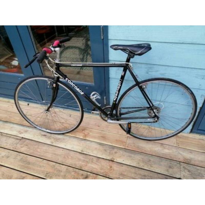 Klassieke Concorde racefiets fiets met recht stuur