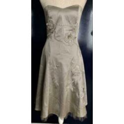 Spotlight/warehouse strapless jurk maat S/M