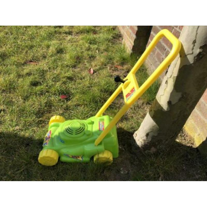 Kinder grasmaaier geel met groen