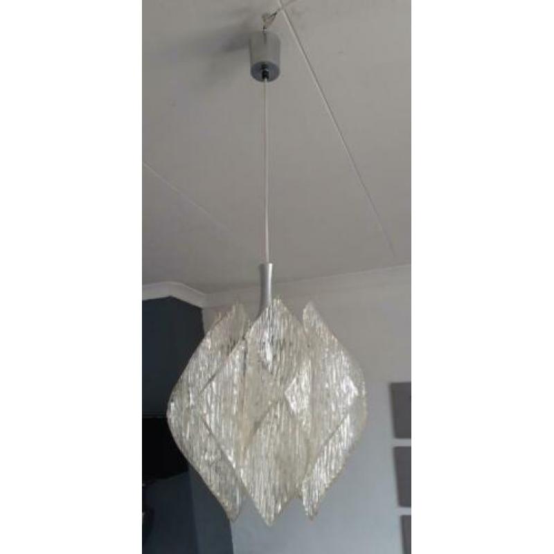 Vintage kalmar stijl plexiglas hanglamp Folded Lucite