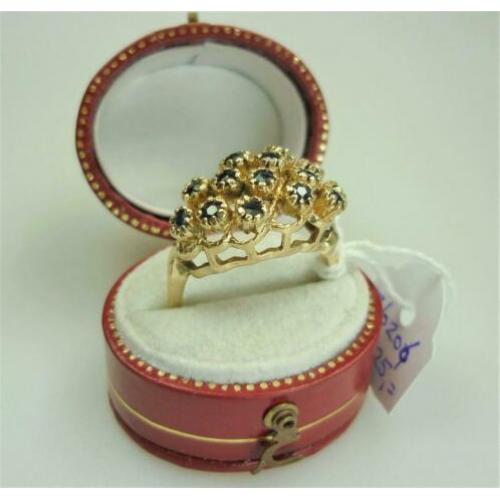 Ring goud met saffieren / Z6206