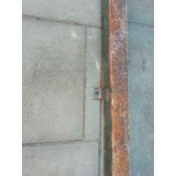 Stalen latei c-profiel 250,5 cm lang, 10 cm breed, 5 cm hoog