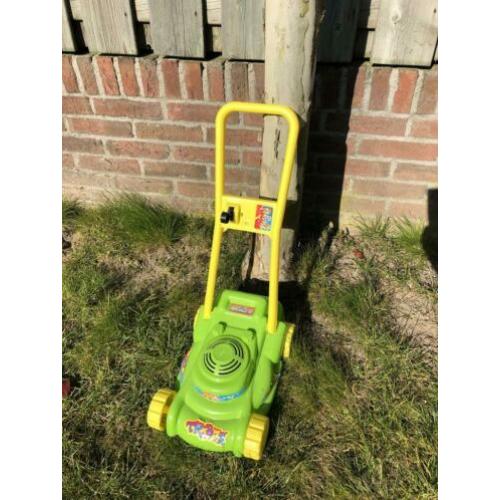 Kinder grasmaaier geel met groen
