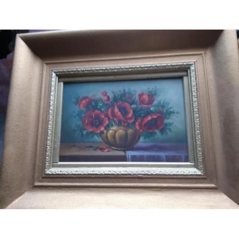 Antiek.stilleven schilderij