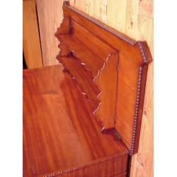 Antiek mahonie klepbuffet kastje Penantkastje klep Commode