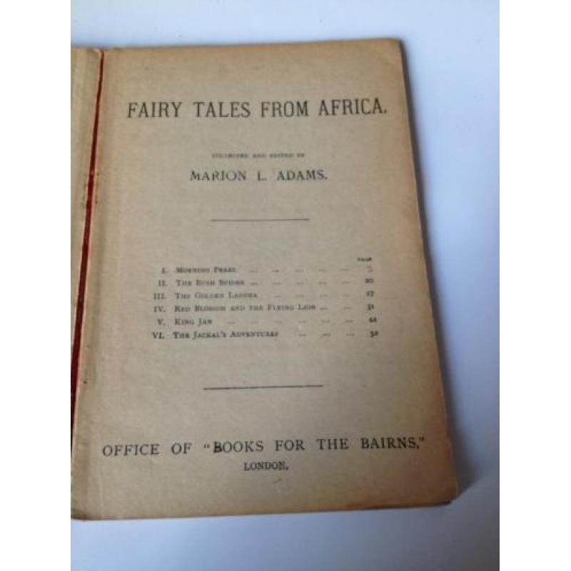 Boekje Engels Fairy Tales of Africa