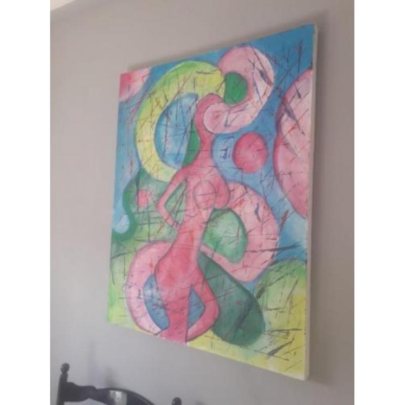 'influence'schilderij abstract