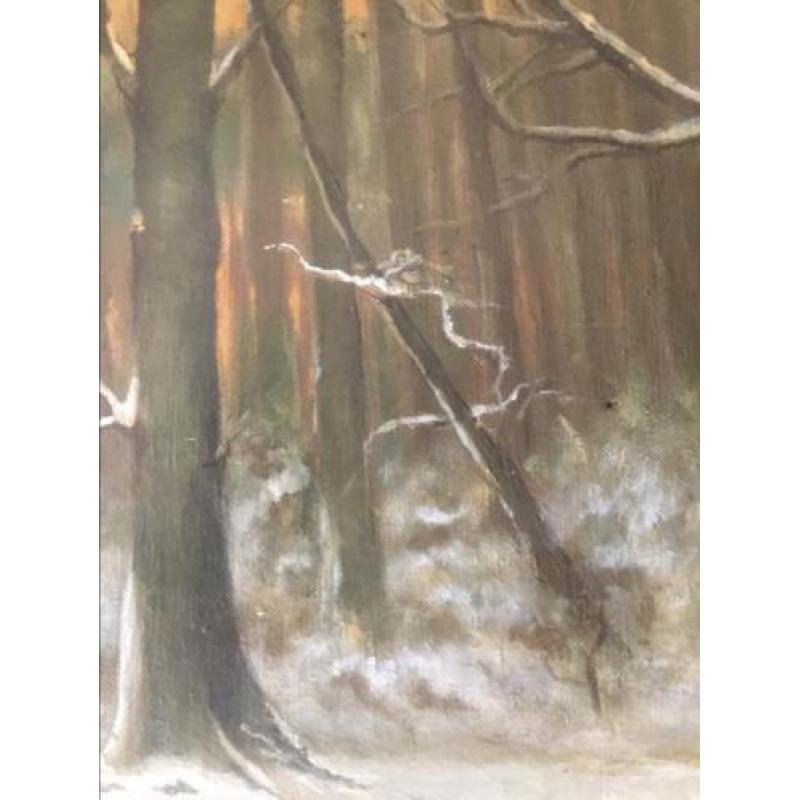 Oud olieverf schilderij ( naar Louis Apol)