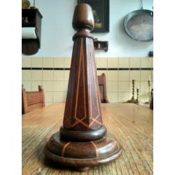 Amsterdamse School Pallisander hout lampvoet.