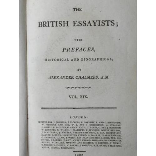 Antiek Boek uit Engeland The British essayists uit 1802.