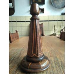 Amsterdamse School Pallisander hout lampvoet.
