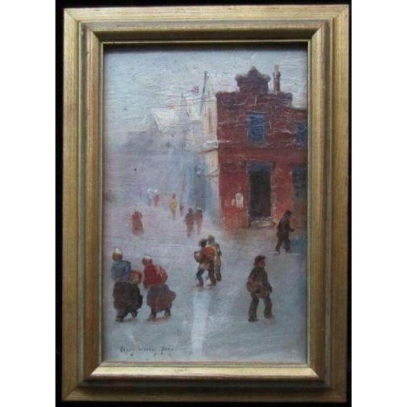 ==mensen op straat=====Henry Warren Poor =====USA