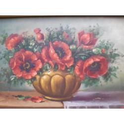 Antiek.stilleven schilderij