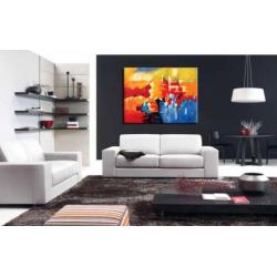 d462 Abstract modern olieverf schilderij 120x90cm