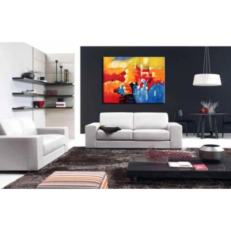 d462 Abstract modern olieverf schilderij 120x90cm
