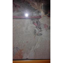 Antiek hand beschilderd fragment 16de/17de eeuw.