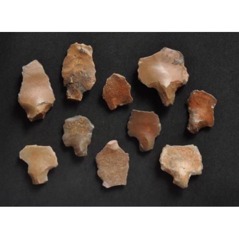 >20.000 jaar oude werktuigen uit de steentijd. Paleolithicum