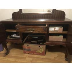 Dressoir , wastafel antiek, kaptafel