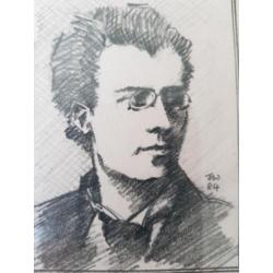 Potloodtekening jongeman