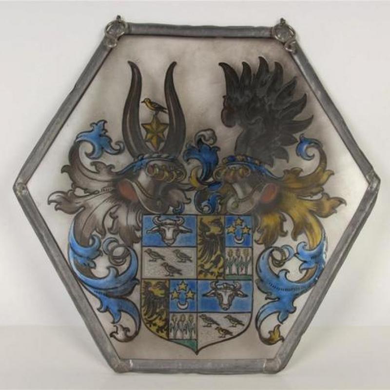 HERALDIEK * FRAAI GEBRANDSCHILDERD * Glas in Lood *