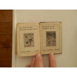 Mini zakwoordenboeken Engels Duits en Frans anno 1937