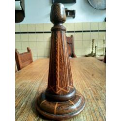 Amsterdamse School Pallisander hout lampvoet.