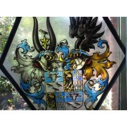 HERALDIEK * FRAAI GEBRANDSCHILDERD * Glas in Lood *