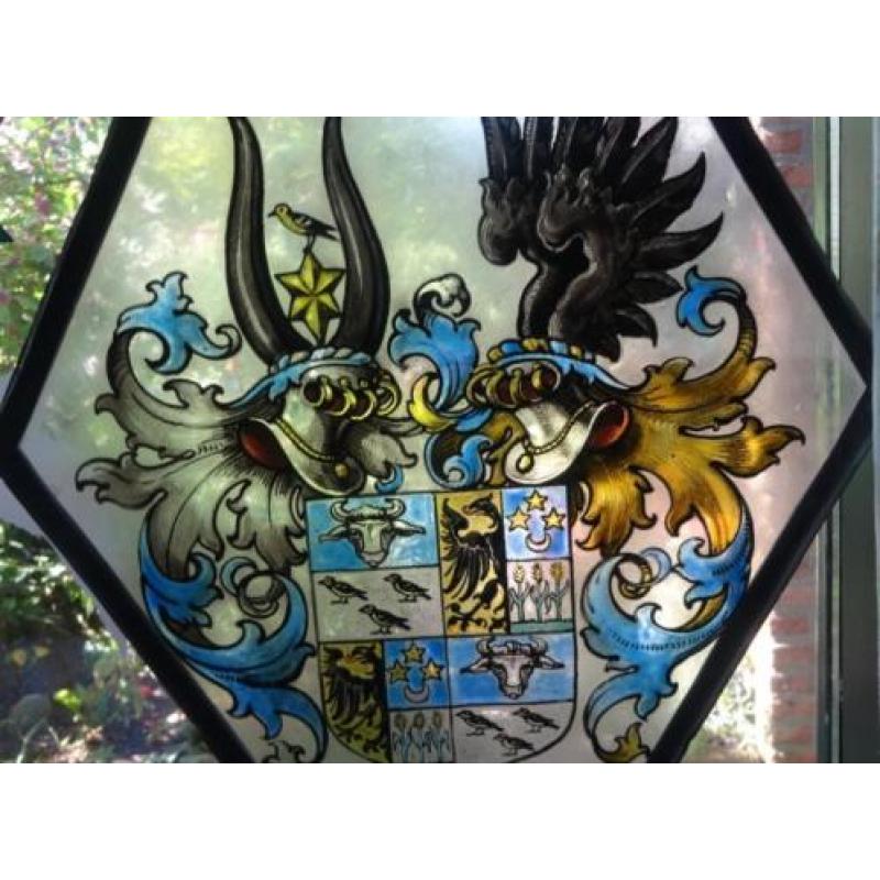 HERALDIEK * FRAAI GEBRANDSCHILDERD * Glas in Lood *