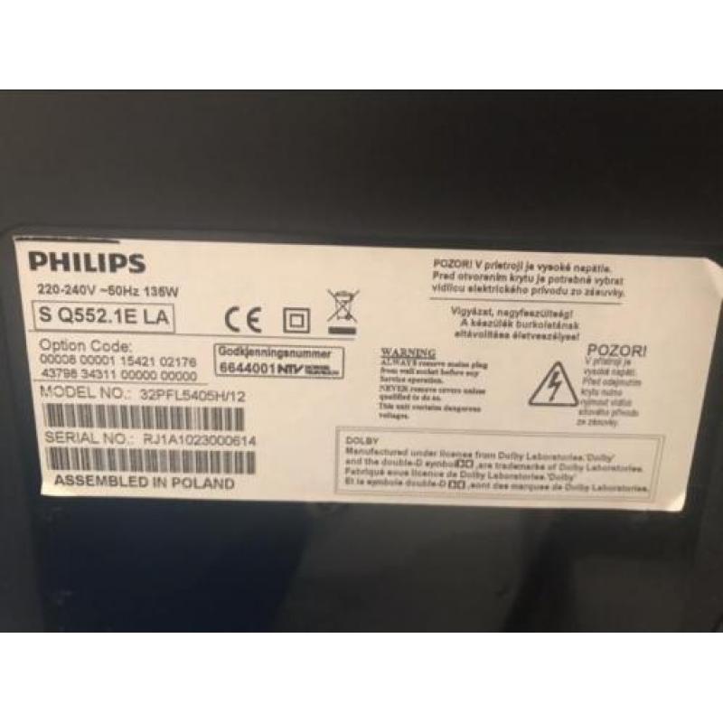 80cm FullHD Lcd tv: Philips, Werkt Super! 3x HDMI!