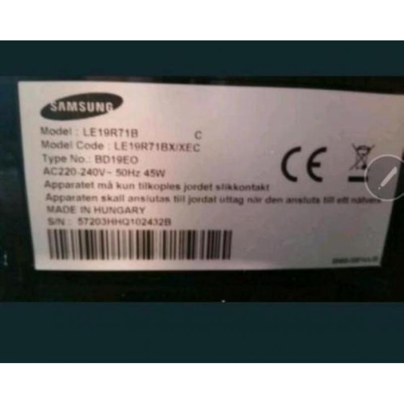 Samsung tv incl afstandsbediening