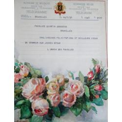 Prachtig antiek lederen boek telegraaf berichten 1936