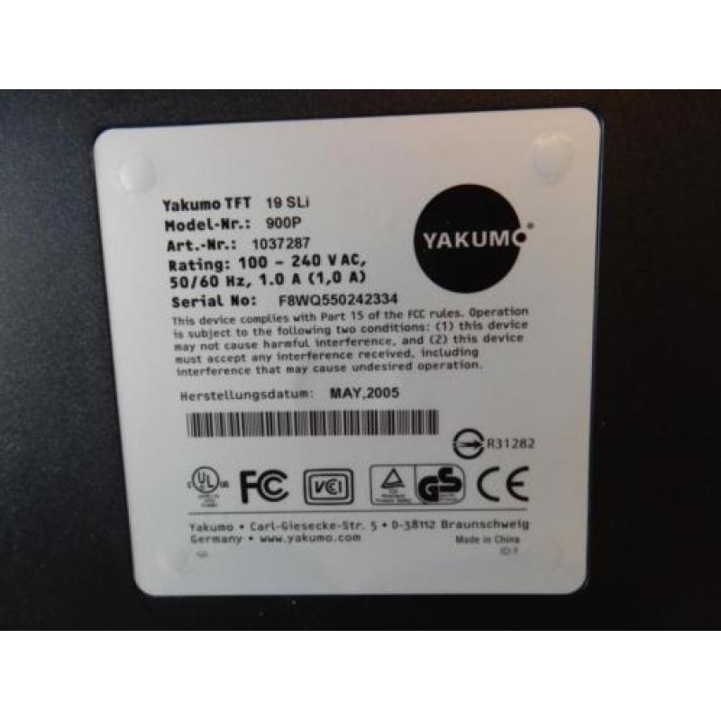 Monitor 19 inch Yakumo