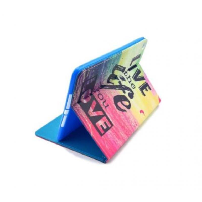 iPad Air 1 leren hoes hoesje case - Live The Life You Love