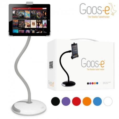 Goos-e flexibele iPad & tablethouder - Compleet - Wit