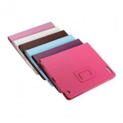 Apple iPad Air 1 lederen leren leer hoes hoesje case - Zwart
