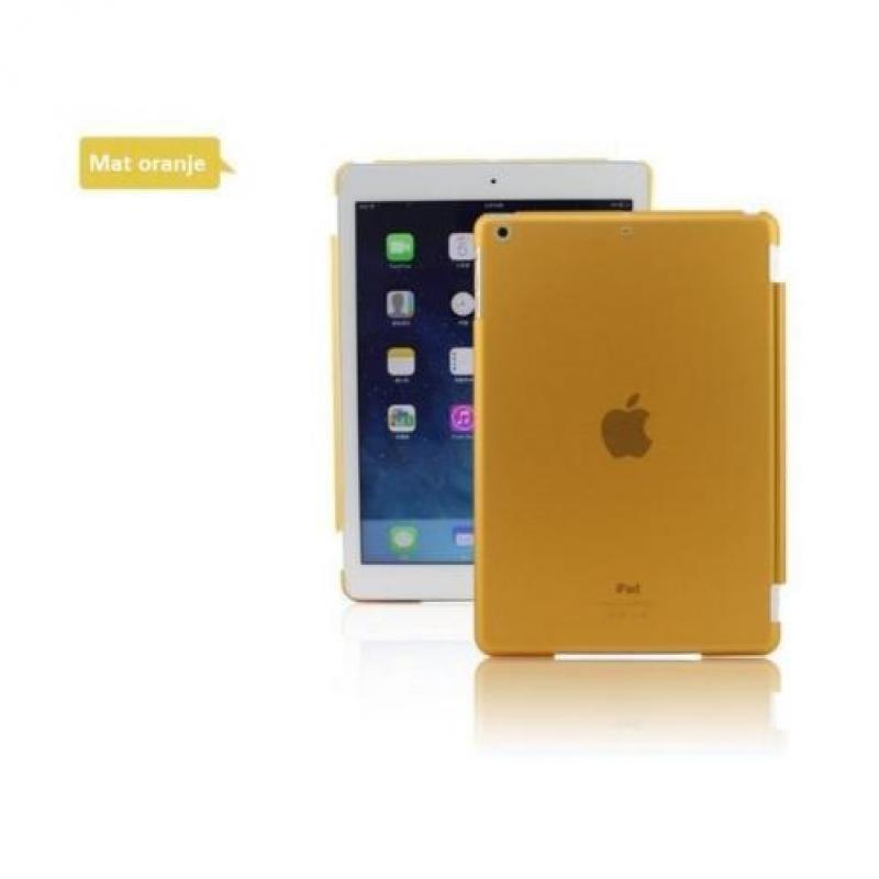 iPad PRO 12.9 achterkant hoes hoesje case doorzichtig Oranje