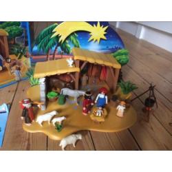 Kerststal playmobil 4884