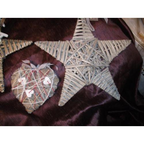 Partij Rotan- Riet Decoratie Hanger (nieuw) 46 x